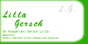 lilla gersch business card